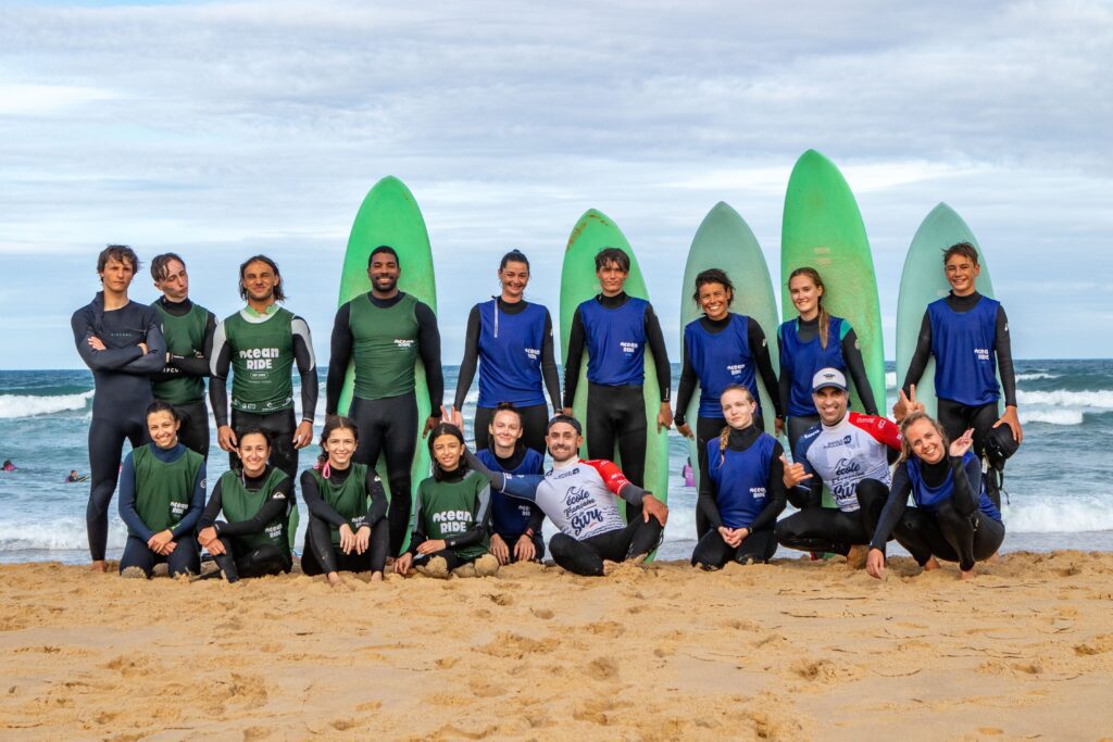équipe ocean ride, surf à lacanau